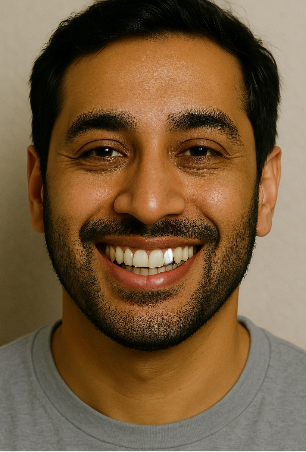 14K Gouden Tand Witgoud